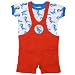 Mademoiselle papillon Wrestling style all in one & T-shirt set �y���b�h�u���[ size:70�z