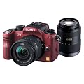 Panasonic �f�W�^�����J���� LUMIX (���~�b�N�X) G1 W�����Y�L�b�g �R���t�H�[�g���b�h DMC-G1W-R