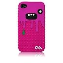 Case-Mate iPhone 4 Monsta Case with Screen Protector, Pink / Purple モンスタ シリコン ケース (液晶保護シート つき) ピンク / パープル CM013468