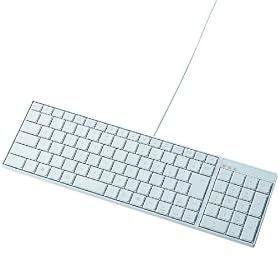 ELECOM �p���^�O���t���L�[�{�[�h/103�L�[/�ɔ��^�C�v/L�T�C�Y/�z���C�g (PS3�Ή�) TK-FCP004WH
