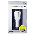 Simplism 2�|�[�gUSB�V�K�[�\�P�b�g�J�[�`���[�W���[  iPad�̋}���[�d�ɑΉ� �ő�2000mA�o�� Dual USB Car Charger 2A �z���C�g TR-DUCC2A-WT