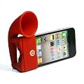 �y�S12�F�z�d���s�v�̃A���v�^�X�^���h�@iPhone 4�pHorn Stand  ���b�h  Horn Stand for iPhone 4 (1418-3)