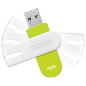 【クリックで詳細表示】イメーション USBメモリ 4GB 暗号化プロテクション・ソフト搭載 回転式キャップ NANO-f グリーン UFDNFE4GGR