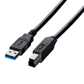 iBUFFALO USB�P�[�u�� 3.0�Ή� A-TYPE:USB3.0-B-TYPE 2m �u���b�N BSUAB320BK