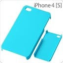 レイアウト iPhone4/4S用カラフルシェルジャケット/アイスブルー RT-P4C5/A