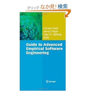 Guide to Advanced Empirical Software Engineering Dag I. K. Sj?berg, Forrest Shull, Janice Singer