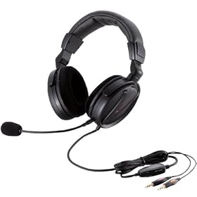 ELECOM �w�b�h�Z�b�g�}�C�N���t�H�� �����I�[�o�[�w�b�h 1.8m �Q�[�}�[���� �u���b�N HS-HP13BK