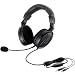 ELECOM �w�b�h�Z�b�g�}�C�N���t�H�� �����I�[�o�[�w�b�h 1.8m �Q�[�}�[���� �u���b�N HS-HP13BK