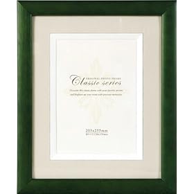 【クリックで詳細表示】Amazon.co.jp｜APJフォトフレーム Classic series【クラシック シリーズ】 クラッシクステインフレーム インチ判 グリーン｜カメラ・ビデオ通販