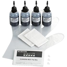 ELECOM �L���m���p �l�ߑւ��C���N(�u���b�N�痿 8��) THC-9BK8N