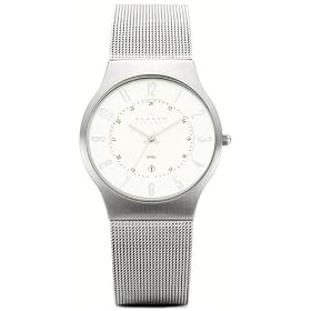 [�X�J�[�Q��]SKAGEN �r���v basic steel mens 233XLSS �P�[�X��: 36mm �����Y [���K�A���i]