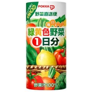 【クリックで詳細表示】ポッカ 野菜直送便 毎日食べたい緑黄色野菜1日分 カートカン 195g×30本