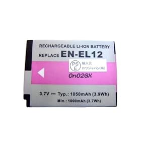 【クリックで詳細表示】【2個セット】NIKON610.S610C.S620.S630.S710のEN-EL12対応バッテリー