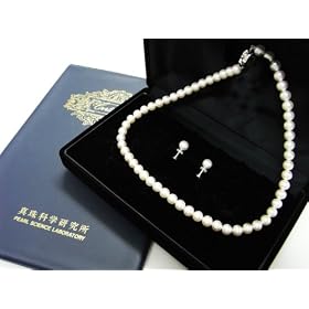 (�I�[���W���G���[) AllJewelry �I�[�����Ԏ삠����{�^��p�[�� �l�b�N���X 8.5~9.0mm�{�C�������O�Z�b�g aurora85