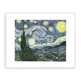 �|�X�^�[ �t�B���Z���g �t�@�� �S�b�z The Starry Night �z���� �A���~�n�C�O���[�h�t���[���i�S�[���h�j