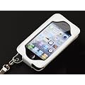 iPhone4�p �l�b�N�X�g���b�v�t�{�v���U�[�P�[�X�i�z���C�g�j