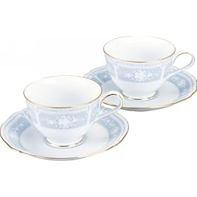 Noritake �t�@�C���|�[�Z���� ���[�X�E�b�h�S�[���h �e�B�[�E�R�[�q�[�q�M�y�A�Z�b�g Y6578A/1507