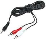  Belkin Audio Y Cable Splitter 1-Mini Plug/2-RCA Plugs (6ft)