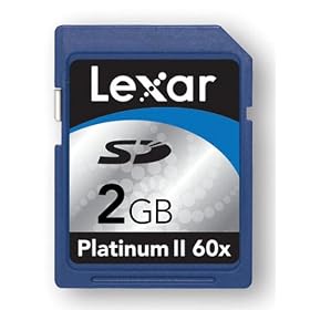 Lexar SD�J�[�h PlatinumII (60�{��) 2GB SD2GB-60-810