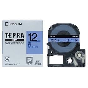 KING JIM Pro�e�[�v�J�[�g���b�W���x�� 12mm SC12B