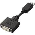 ELECOM �f�B�X�v���C�|�[�g-DVI�ϊ��A�_�v�^/�u���b�N AD-DPDBK