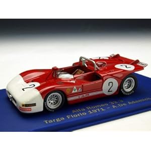 【クリックで詳細表示】アルファ・ロメオ 33.3 71 タルガ・フローリオ ＃2 A.アダミッチ (1/43 M47022)
