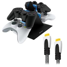 KONNET Power Pyramid Storage and Charging Station plus Free Bundle with ExpressHD HDMI Cable (�A����)