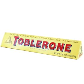 ����T�C�Y�I�g�u�����[�l�@�n�j�[���A�[�����h�@�k�K�[�@�`���R���[�g Giant Size TOBLERONE Honey & Almond Nougat Chocolate