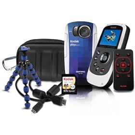Kodak �h���|�P�b�g�r�f�I�J���� PLAYSPORT2 �o�[�g�����f������Z�b�g 1100197