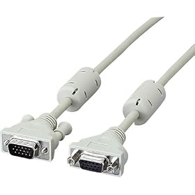 ELECOM �X���������f�B�X�v���C�����P�[�u�� D-Sub15pin(mini)�I�X-D-Sub15pin(mini)���X 5.0m CAC-E50
