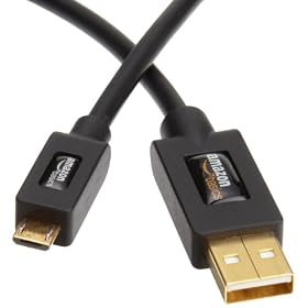 Amazon�x�[�V�b�N USB 2.0 (A) �I�X - Micro B �P�[�u�� (1.8m)