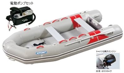 JOYCRAFT ジョイクラフト JES-326 検付 4人乗りゴムボート トーハツ2PS4スト エンジン付き