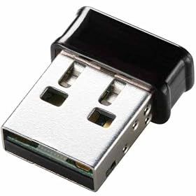 Logitec USB2.0�Ή�150Mbps���^����LAN�A�_�v�^ �u���b�N LAN-W150N/U2BK