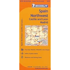 Michelin Map Northwest, Castilla-leon Madrid, Spain