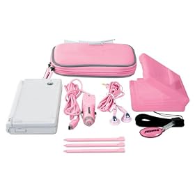 10-IN-1 Starter Kit(Pink) for Nintendo DSi