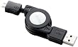 ELECOM Micro-USB(A-MicroB)�P�[�u�� ������莮 0.7m �u���b�N MPA-AMBIRL07BK