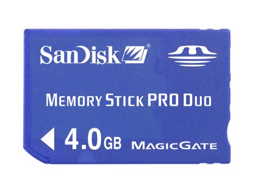  SanDisk SDMSPD-4096-A11 4 GB Memory Stick Pro Duo (Retail Package)