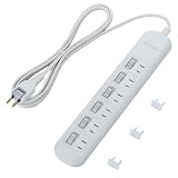 ELECOM �Ɨ��X�C�b�`�t�h�΃^�b�v 2P6�� 2.5m �z���C�g T-F5625WH�G���R���ɂ��