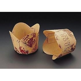 【クリックで詳細表示】チューリップカップ茶 M-306(100枚入)