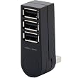 ELECOM USBHUB2.0 �X�}�[�g�n�u �o�X�p���[ 3�|�[�g ���}�� �u���b�N U2H-TZ300BBK