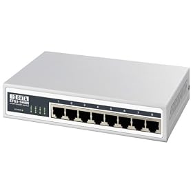 I-O DATA 1000BASE-T�Ή� 8�|�[�g�X�C�b�`���O�n�u [ETG3-SH8N]