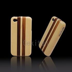 Gekiten 2 iPhone 4 Wood Jacket Maple�~Walnuts Mix Wood�yiPhone 4 ��p �ؐ� �W���P�b�g�i�� �J�G�f �ӓ� ����݁j�zGE-JKTIPN4004-MWMIX1