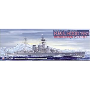 【クリックで詳細表示】1/700 イギリス海軍 巡洋戦艦 フッド 1931 (W110)
