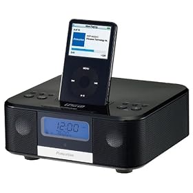 Princeton I-Bird FM/AM���W�I���ږڊo�܂��@�\�t��iPod��p�}���`���f�B�A�X�s�[�J�[ �u���b�N PSP-MSSACB