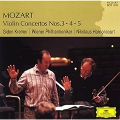 【クリックで詳細表示】モーツァルト：ヴァイオリン協奏曲第3番＆第4番＆第5番