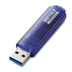 BUFFALO USB3.0/2.0�p USB�������[ �u���[ 64GB RUF3-C64G-BL