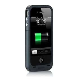 �y���K�i�z mophie Juice Pack Plus for iPhone 4S/4 �u���b�N MOP-PH-1