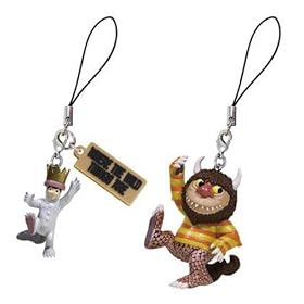 �������イ�����̂���Ƃ��� �_�u���g�уX�g���b�v F-600 �}�b�N�X&�L������/Where The Wild Things Are Mobile Strap MAX & CAROL
