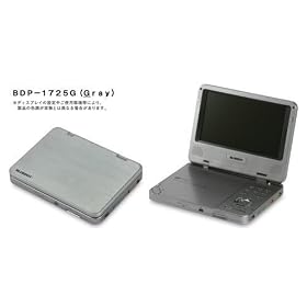 BLUEDOT 7�^�t�� �|�[�^�u��DVD�v���[���[ BDP-1725G �O���[(CPRM�Ή�)