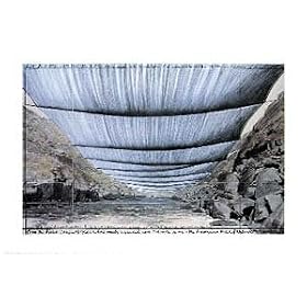 �|�X�^�[ �N���X�g "Over the River IV, Project for Colorado, From Below"